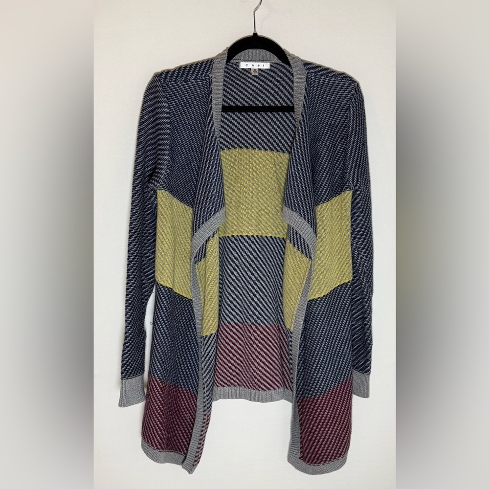 Cabi color block cardigan • Women’s small
